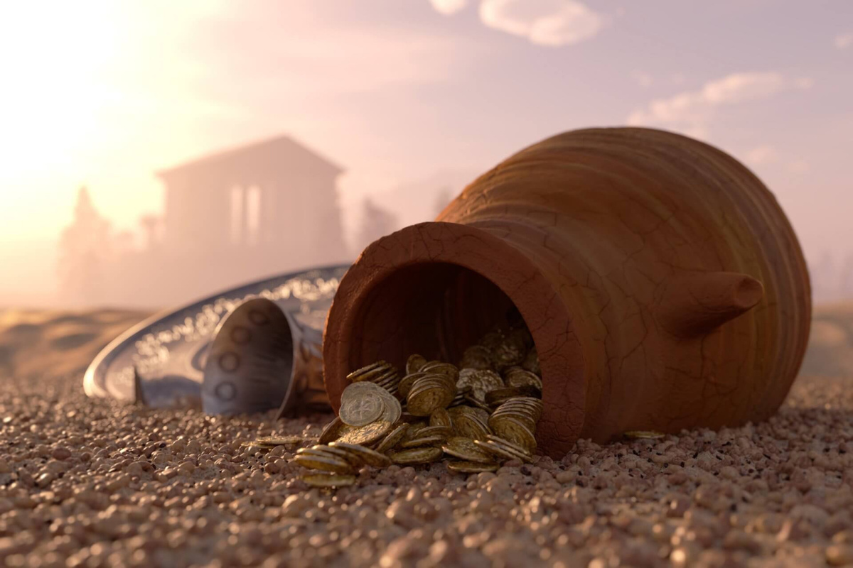 Spectacular Discovery: A 1,400-Year-Old Byzantine Treasure Trove Containing 97 Coins And Jewels Found Near The Sea Of Galilee